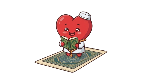 The Qalbi mascot at full Noor